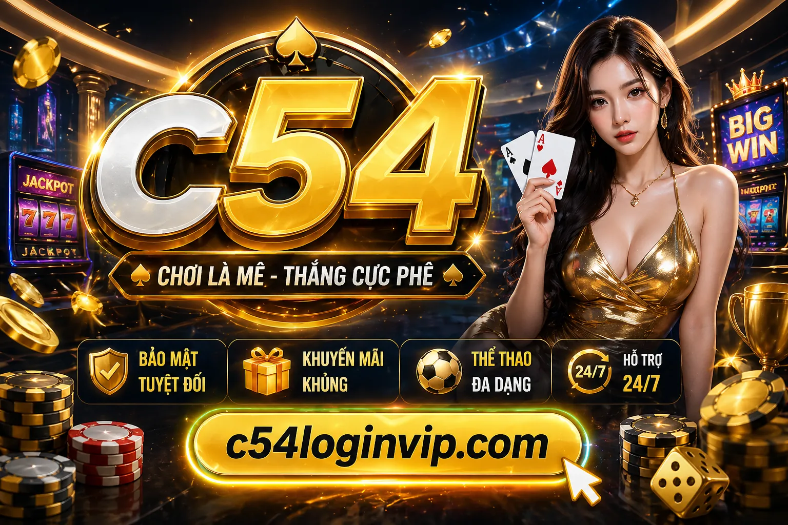 Biểu ngữ quảng cáo các chương trình khuyến mãi máy đánh bạc độc quyền của j888 app